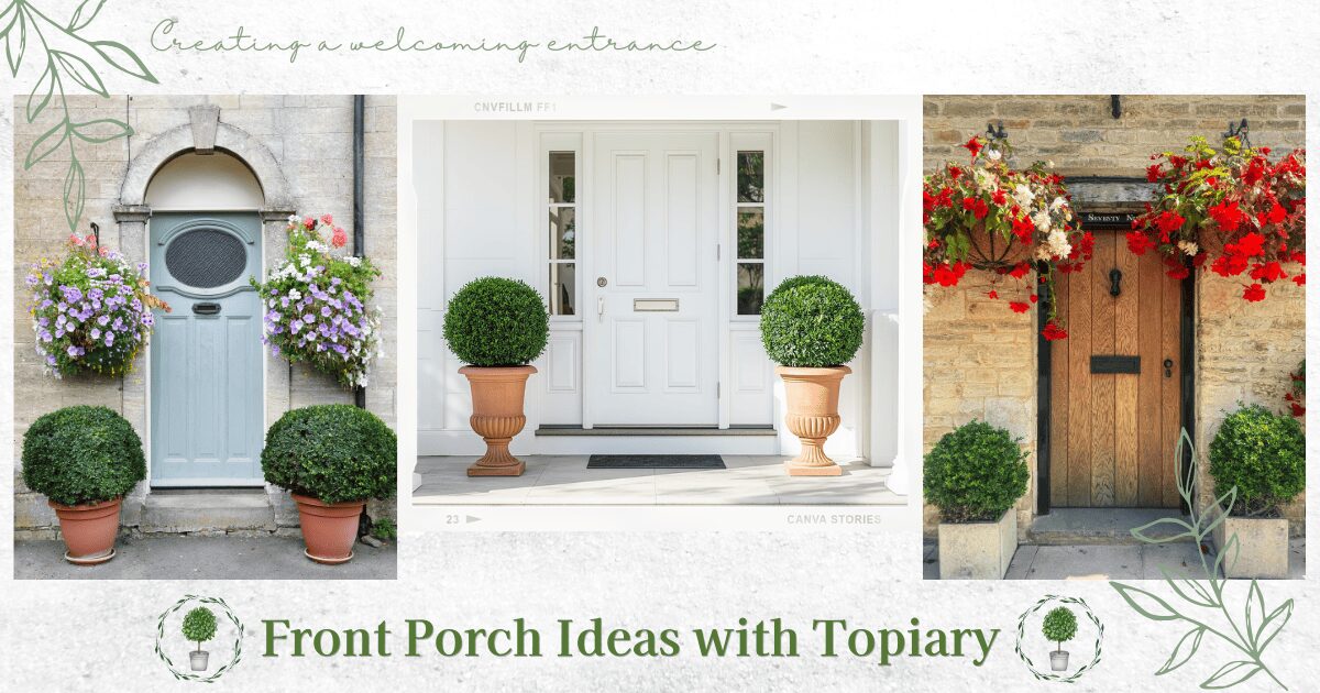 トピアリーを使った玄関ポーチ画像集